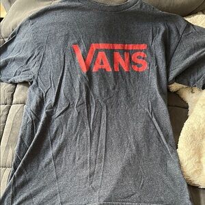 Vans Gray and Red Short Sleeve Tee